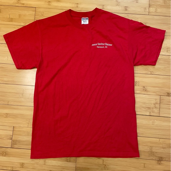 Got Chourico? Kitschy t-shirt from church bazaar in Newport, RI. Size M, 50/50. - Picture 3 of 7